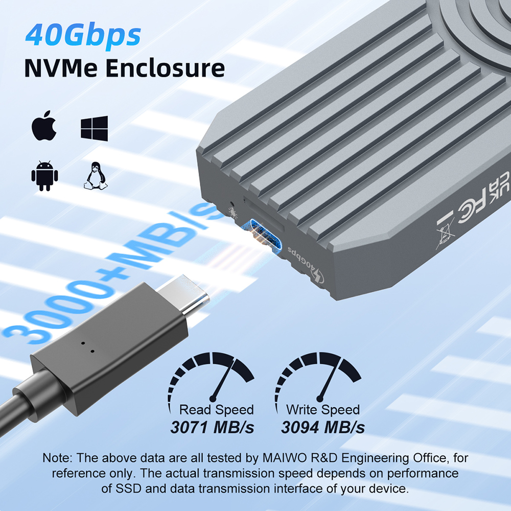MAIWO 40Gbps External Hard Dri - 8Tb M2 Nvme Ssd recension och pris