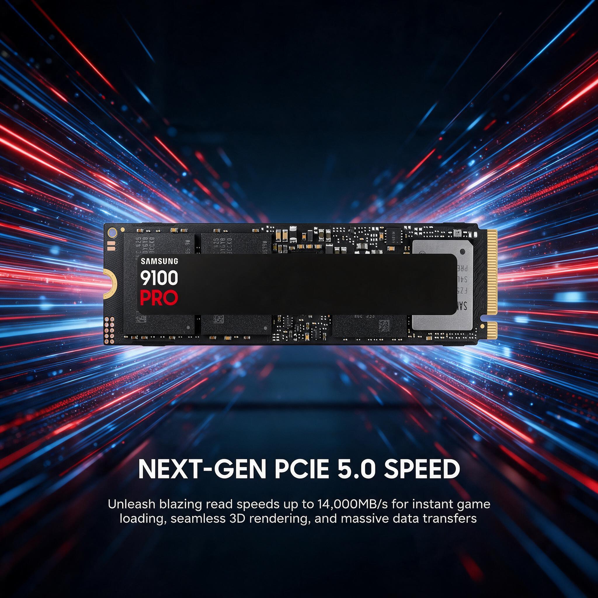 Original SAMSUNG 9100 Pro 1TB  - Nvme Pcie 5.0 Ssd 4Tb recension och pris